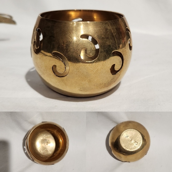 Solid Brass Sitting Deer Candle Holder, Votive Holder and Candle Snuffer Bundle - Picture 12 of 16